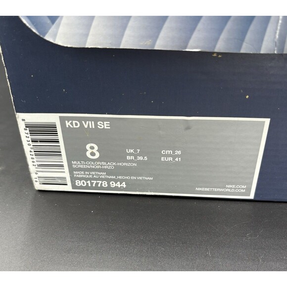 Men’s KD 7 Thunder Bolt / Size 8 / With Original Box - Picture 9 of 9